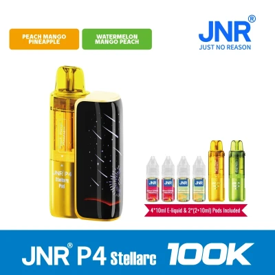 Peach Mango Pineapple+Watermelon Mango Peach | JNR Vape P4 Stellarc 100K Puffs Kit - Refillable & Replaceable Pod Vape